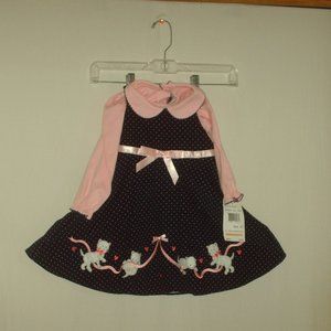 Cute little Good Lad Apparel 2T kitten dress